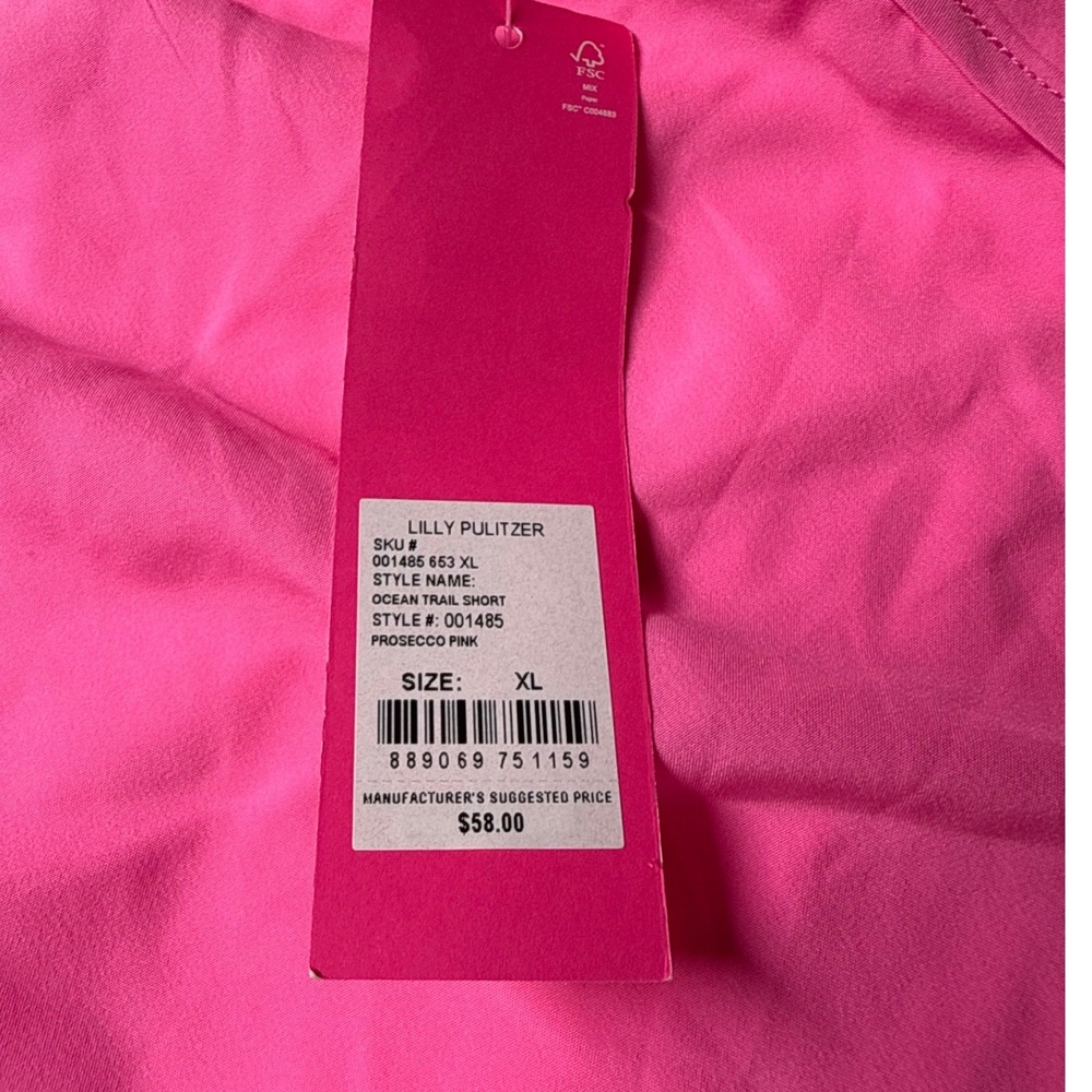 Lilly Pulitzer Luxletic Women's XL Hot Pink Performance Running Shorts NWT - Picture 10 of 12